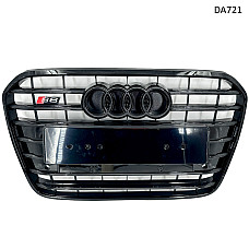 Предна черна S6 Sline решетка за Audi A6 C7 2012-2015 - DA721